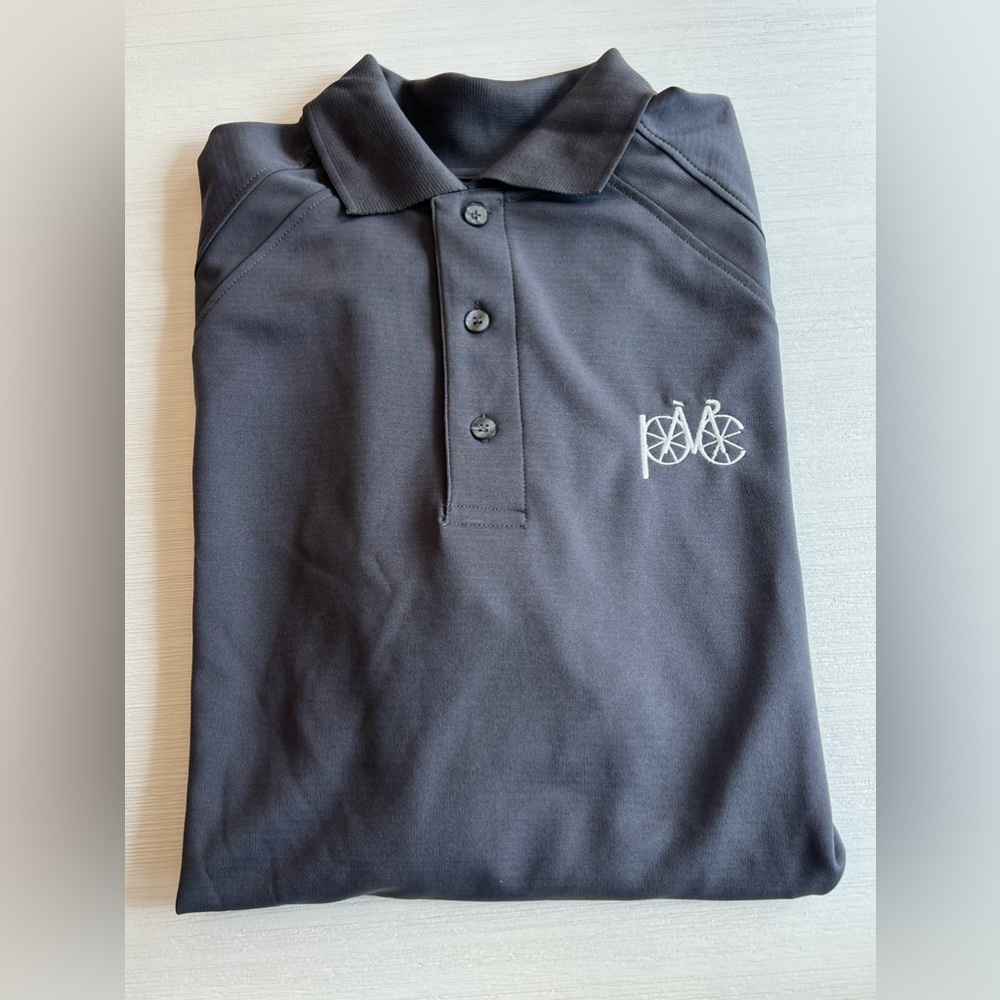 NWOT Extreme Performance Pan Mass Challenge (PMC) polo shirt. Men’s size large.